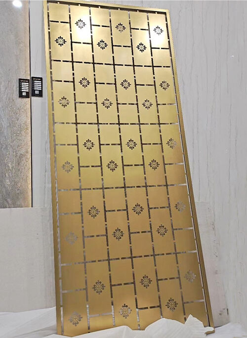 최신 회사 솔루션 정보 고급 호텔 스테인레스 스틸 스크린 사용자 정의