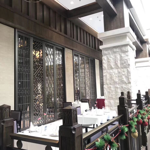 최신 회사 솔루션 정보 고급 호텔 스테인리스 스틸 스크린 커스터마이징 프로젝트