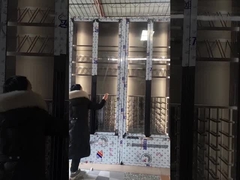 호화스러운 Foldable 막대기에는 유리 쉬운 이동 강철 포도주 내각이 있습니다