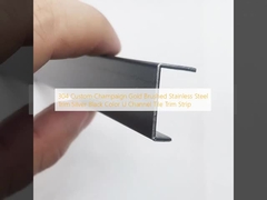 304 사용자 지정 샴페인 금 붓 스테인리스 스틸 트림 은 검은 색 U 채널 타일 트림 스트립