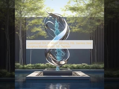 맞춤형 304 3D 미러 닦기 316L 스테인리스 스틸 조각 제조업체 야외용