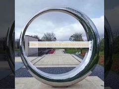 실버 골드 그레이 컬러 스테인레스 스틸 조각품