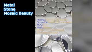 독특한 금속 석재 모자이크 디자인