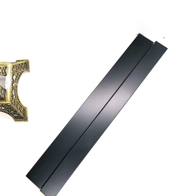 Bead Blasted Matte Black Stainless Steel Tile Trim Metal 15mm 2000mm 3050mm