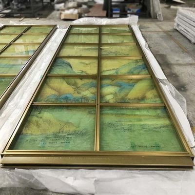 좋은 가격 매우 가는 HL 스테인레스 강 유리벽 120*300cm 장식적 시트 금속 패널 온라인으로