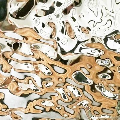 좋은 가격 상한 장식을 위한 맞춘 물 잔물결 반사경 스테인레스 강판 온라인으로