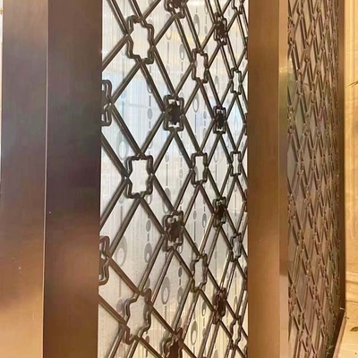 Metal 316L Stainless Steel Screen Partition PVD Antirust
