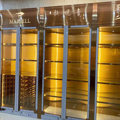 좋은 가격 집에 유리문 고급 현대 와인 내각 온라인으로