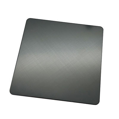 좋은 가격 슈퍼 블랙 스테인리스 스틸 시트 45 크로스 헤어 라인 완공 304 컬러 인옥스 시트 PVD 코팅 온라인으로