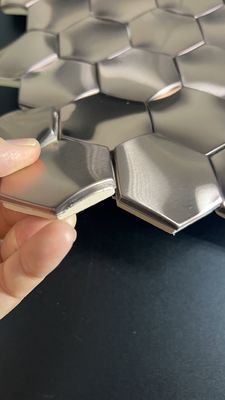 좋은 가격 Sus 304 컬러 스테인리스 스틸 시트 육각형 크기 두께 0.8mm 사용자 정의 온라인으로