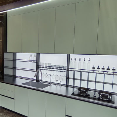 좋은 가격 모든 디자인 커스텀 전체 세트 가구 럭셔리 부엌 캐비닛 녹색 커스텀 스테인레스 스틸 부엌 캐비닛 온라인으로