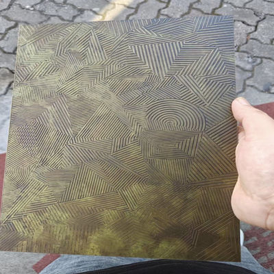 좋은 가격 304 청동 나노 구리 페인트 Ss 패널 손 망치 마무리 컬러 스테인리스 스틸 시트 온라인으로