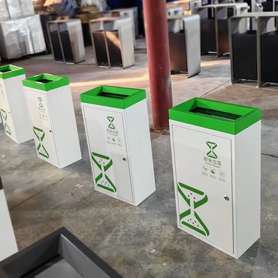 Stainless Steel Sorting Bin & Trash Can Customized Stainless Steel Metal Products For Outdoor