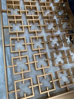 좋은 가격 맞춤형 스테인리스 스틸 룸 분할 스크린 레이저 컷 디자인 온라인으로