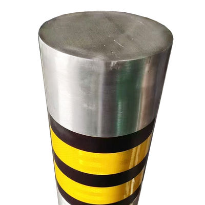 좋은 가격 Silver Finished Outdoor Hairline Brushed Stainless Steel Bollard For Street Projects With Flash Light 온라인으로