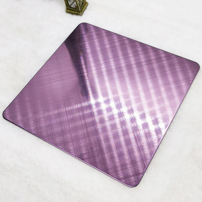 좋은 가격 등급 304 교차하는 매우 가는 선은 빨간색 스테인레스 강판 벽면 장식물을 상승시켰습니다 온라인으로