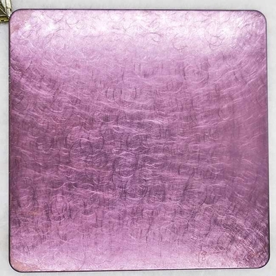 Pearl Vibration Rose Red Colored Stainless Steel Sheet Antiwear PVD BV