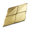 GB SUS304는 강타된 모양이 형성된 모자이크 타일 금 금속성 백 스플래시 비즈를 책장을 넘깁니다