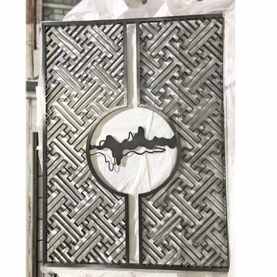 좋은 가격 배플 벽을 위한 매우 가는 브러시 거울 사적 공간 스테인레스강 스크린 분할 온라인으로