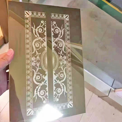 에칭된 색 스테인레스 강판 미러 베이스의 소표본