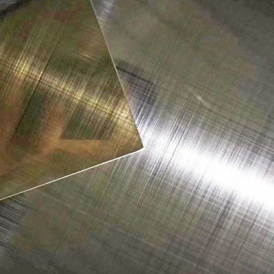 좋은 가격 304 은 금색 크로스헤어라인 붓지 마감 스테인리스 스틸 시트 안티 지문 인쇄 온라인으로