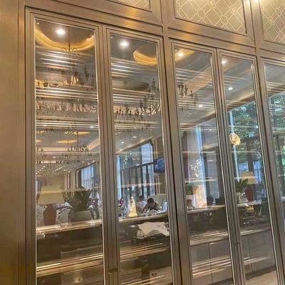 좋은 가격 유리문 PVD와 녹슬지 않는 SUS201 스테인레스 강 와인 내각은 코팅했습니다 온라인으로