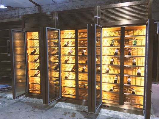 좋은 가격 빛깔 스테인레스 강 포도주 내각의 개인적 주문 제작된 크기 설계 온라인으로