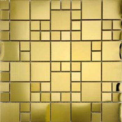 좋은 가격 방을 울리는 데코레이팅 집 호텔을 위한 48*48MM 아름다운 스테인레스 강 제곱 금속 모자이크 온라인으로