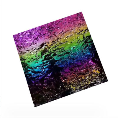 좋은 가격 SUS 201 304 316 AFP 냉불형 4*8ft 컬러 8K 미러 물 물 물결 스테인레스 스틸 엠보스 판 천장 패널 온라인으로