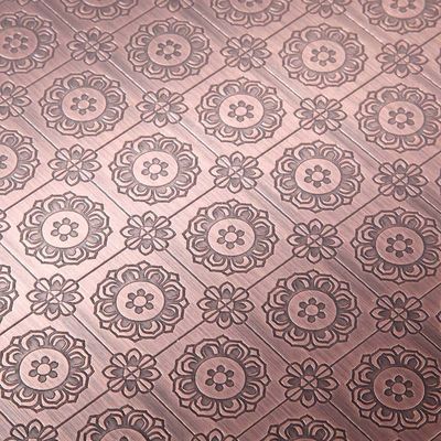 좋은 가격 304 제조업체 맞춤형 색상 스테인레스 스틸 엠보스 잎 온라인으로