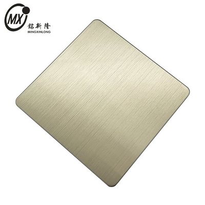 좋은 가격 201 304 316L J1J2 J3 빗발 샴페인 색상 PVD 코팅 스테인리스 스틸 판 온라인으로