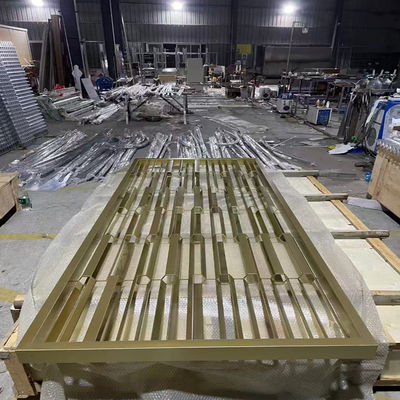 좋은 가격 조예품 En 스테인리스 스틸 스크린 파티션 스테인리스 스틸 테이블 온라인으로