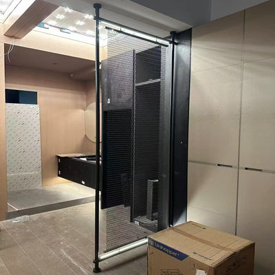 좋은 가격 304 블랙 컬러 미러 헤어 라인 스테인레스 스틸 금속 스크린 파티션 실내 장식용 방 분단기 온라인으로