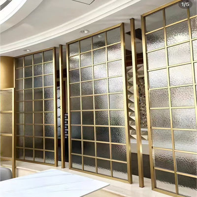 좋은 가격 Foshan MXL Shiny Gold 304 Stainless Steel Screen&Dividers For Dining Room 온라인으로