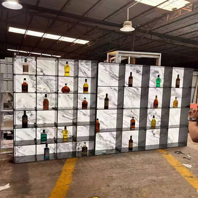 좋은 가격 Sus304 201 316 고급 사용자 정의 와인 캐비닛 디스플레이 LED가있는 전문 상점 온라인으로