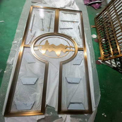 좋은 가격 현대 디자인 홀로 금속 로즈 골드 스테인리스 스틸 파티션 & 디바이더 Pvd 코팅 개인 방 온라인으로