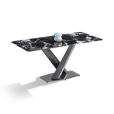 좋은 가격 현대 시너지 돌 검은 티타늄 스테인리스 스틸 식탁 온라인으로