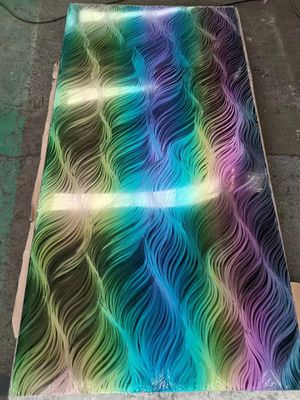 좋은 가격 Colorful Gradient Stainless Steel Plate - Modern Art Decoration And Personalized Design 온라인으로