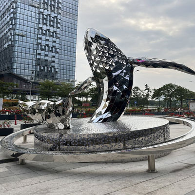 Art Design 304 China Stainless Steel Sculpture Factory For Outdoor