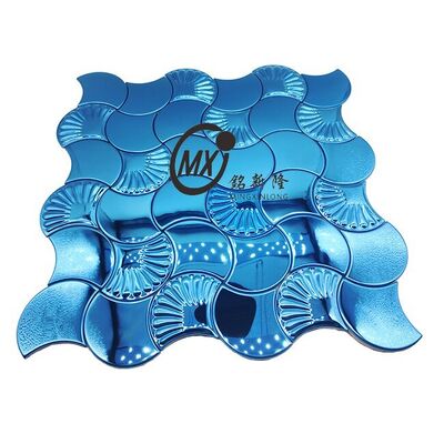 좋은 가격 실내 벽 장식을 위한 모던 브러시드 스테인리스 스틸 모자이크 시트 온라인으로