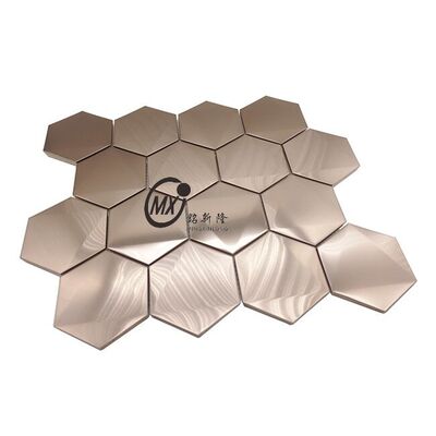 좋은 가격 금, 장미 금, 검은색의 화려한 PVD 코팅 스테인리스 스틸 모자이크 타일 온라인으로