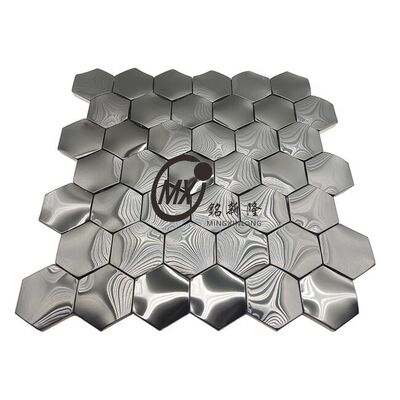 좋은 가격 돋보이는 패턴 의 스테인레스 스틸 모자이크 타일 이 벽 에 질감을 더 해 준다 온라인으로