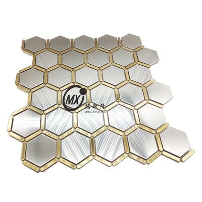 좋은 가격 산업 스타일 장식을 위한 벽돌 패턴 스테인리스 스틸 모자이크 스트립 온라인으로