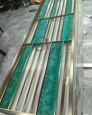 현대 레이저 절단 스테인리스 스틸 룸 디바이더와 PVD 접착 티타늄과 거울 8k 폴란드