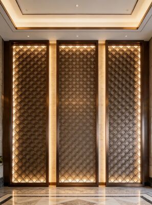 좋은 가격 Chinese Zen Style Stainless Steel Meditation Space Divider 온라인으로