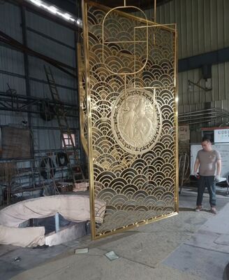 좋은 가격 Asian Cultural Pattern Stainless Steel Decorative Screen 온라인으로