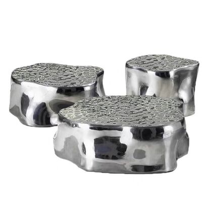 좋은 가격 핸드메이드 거울 금 스테인리스 스틸 OEM ODM 디자인 커피 테이블 세트 현대 둥지 옆 테이블 거실 가구 온라인으로